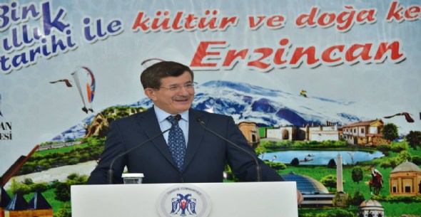 BAŞBAKAN DAVUTOĞLU ERZİNCAN’DA